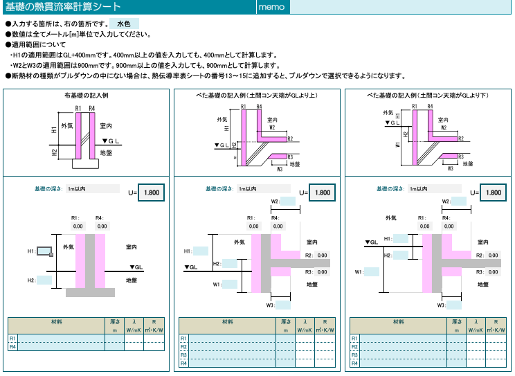 住宅の外皮計算はエクセルや無料ソフトでできる 株式会社テンプラス